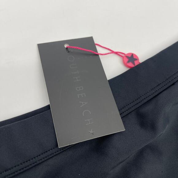 SouthBeach Swimwear Super High Rise Black Bikini Bottoms US 10 NEW with Tags! - Picture 5 of 6